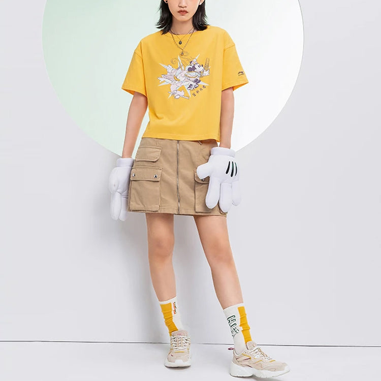 Li-Ning x Disney Printing Round-neck Yellow AHSR208-4