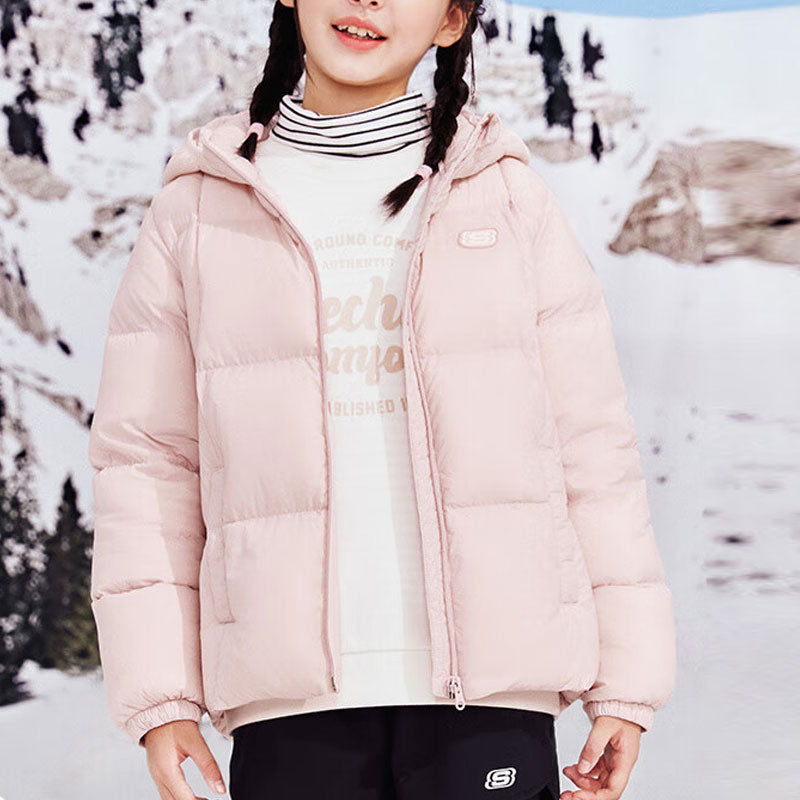 (GS) Skechers Casual Down Jacket 'Pink' L423K119-01NX