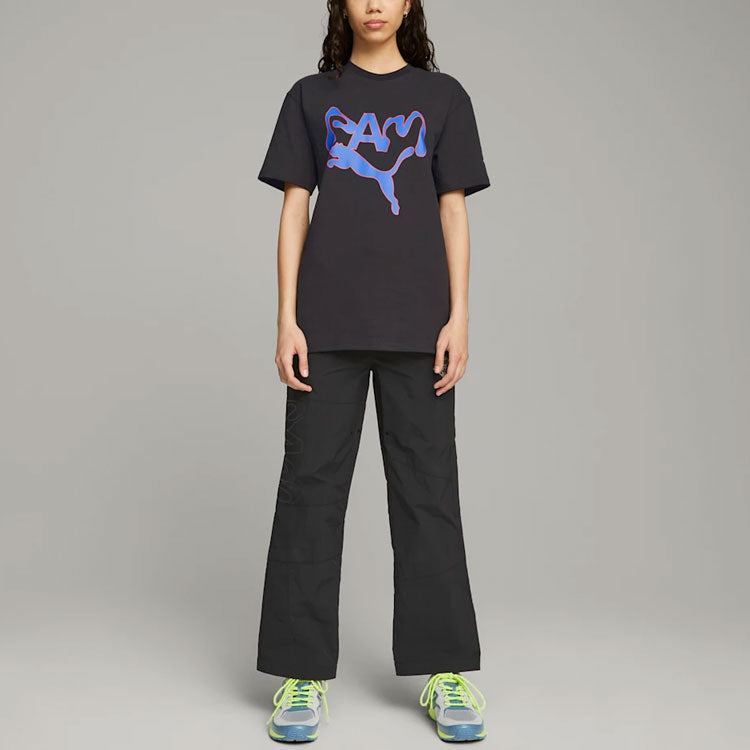 PUMA X Perks And Mini Graphic Tee 'Black Purple' 538810-01
