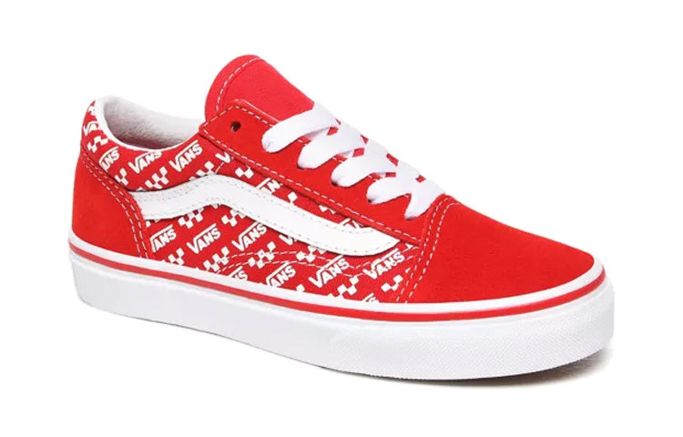 (PS) Vans Logo Repeat Old Skool 'Red White' VN0A4BUUW35
