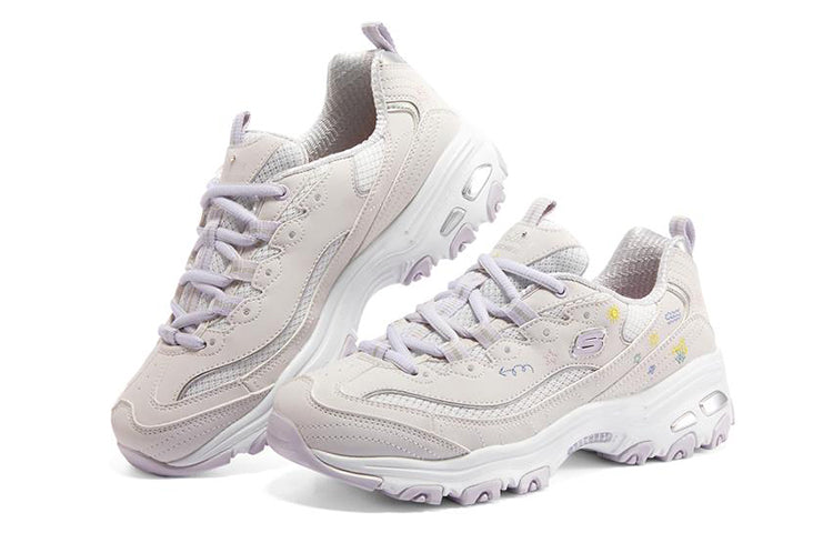 (WMNS) Skechers D'Lites 1.0 'Whtie' 896155-LAV