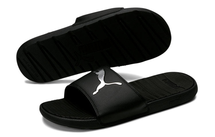 PUMA Cool Cat Sport Slippers Black/Silver 371048-01