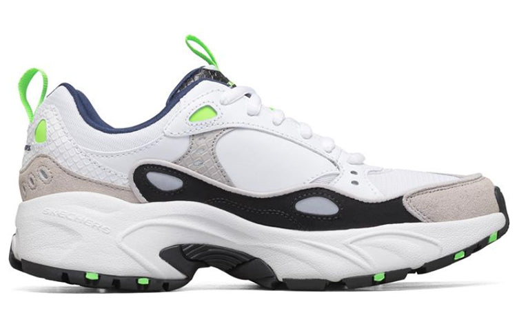 (WMNS) Skechers Stamina Sports Shoes White/Black/Green 88888383-WNVL