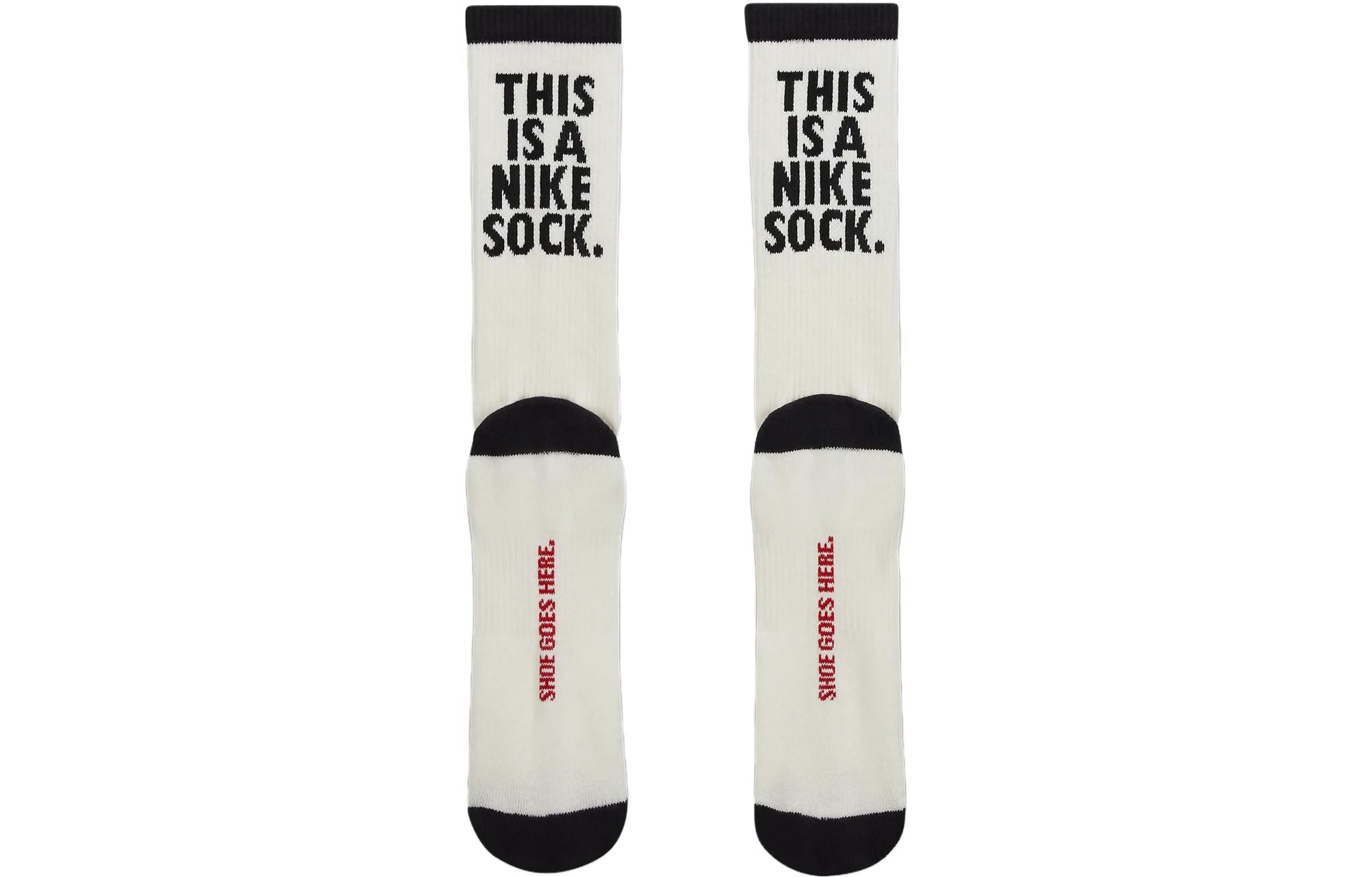 Nike Everyday Plus Cushioned Crew Socks 'Sail Black' FB3272-635