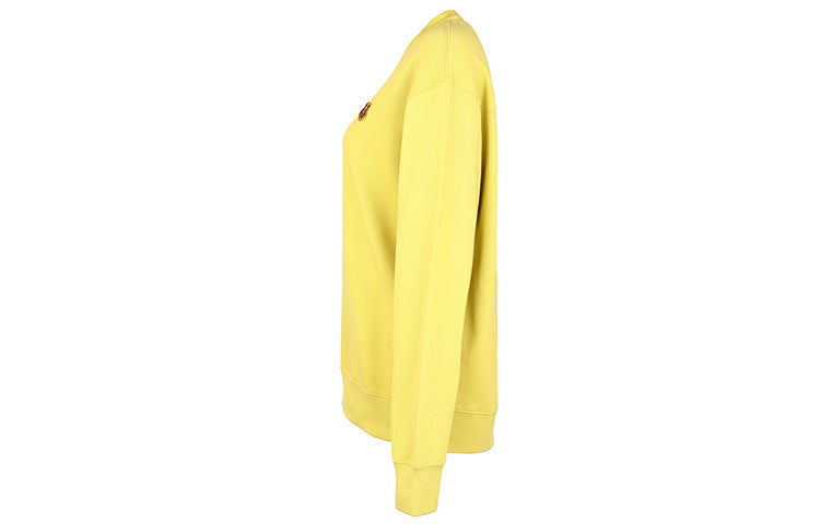 (WMNS) KENZO Tiger Head Embroidered Round Neck Long Sleeves Yellow Hoodie FA62SW8204MD-59
