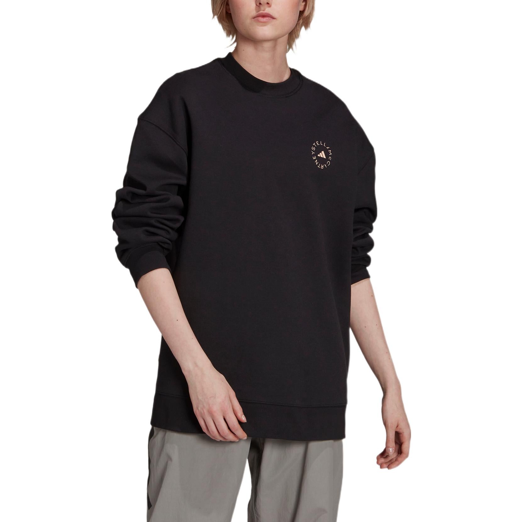 (WMNS) adidas by Stella McCartney SC Sweatshirt 'Black' GU9407