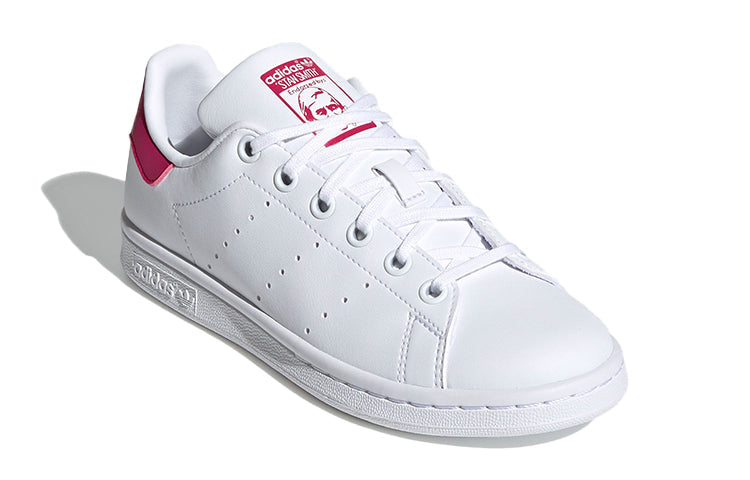 (GS) adidas originals Stan Smith J 'White Rose Red' FX7522
