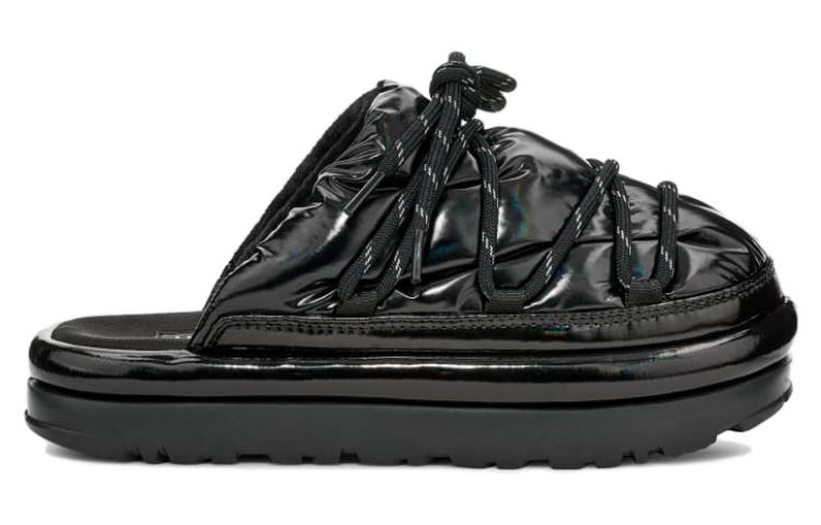 (WMNS) UGG Hi Shine Spaceslider Slide 'Black' 1149033-BLK