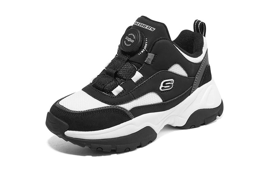 (GS) Skechers Sport Shoes 'Black Grey White' 402247L-BKW