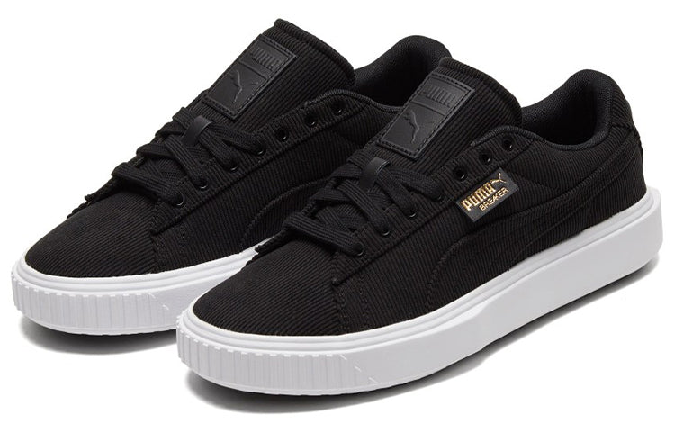PUMA Unisex Breaker Corduroy Sneakers Black/White 382632-01