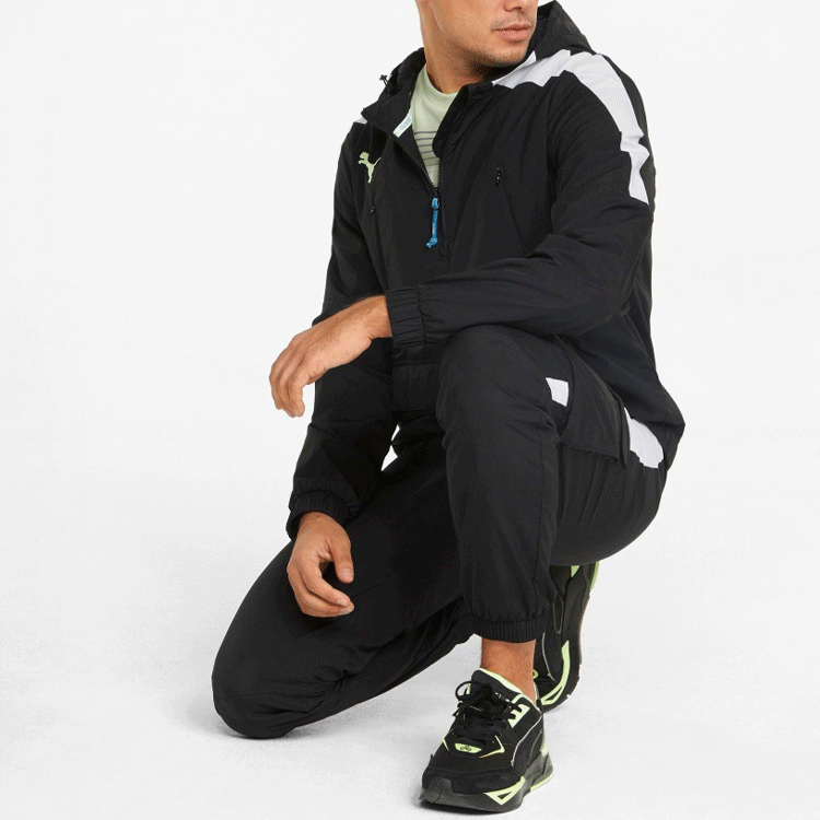 PUMA Cloud9 Woven Half Zip Jacket 'Black' 533944-01
