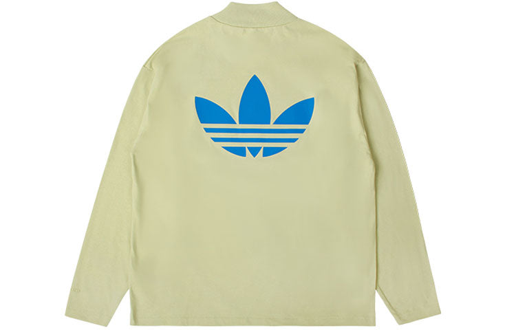 Men's adidas x Fear of God Crossover Alphabet Logo Round Neck Long Sleeves Autumn Green T-Shirt HM8111