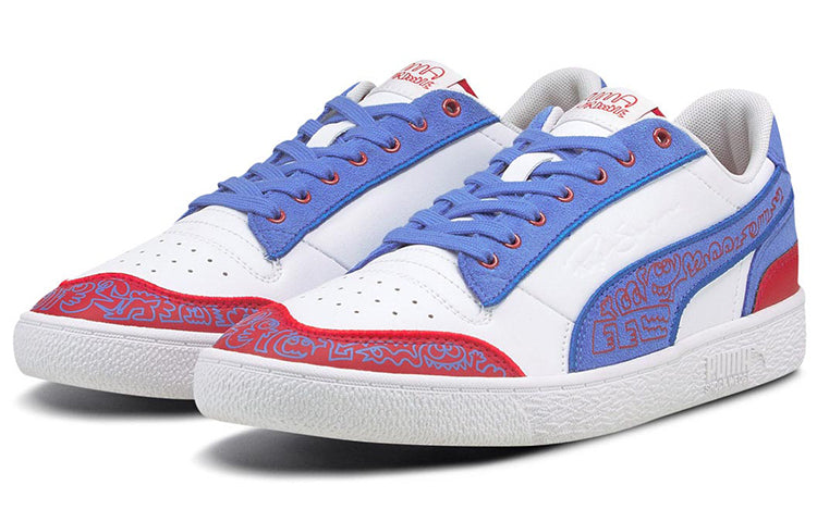 PUMA Ralph Sampson Mr Doodle Casual Shoes White/Blue/Red 380539-01