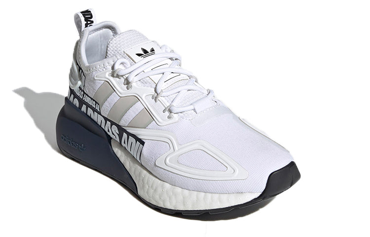 (GS) adidas originals ZX 2K Boost J 'White Gray Blue' FY2630