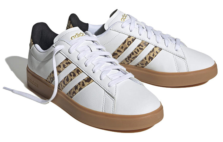 (WMNS) adidas neo Grand Court 'White Brown' HP9410