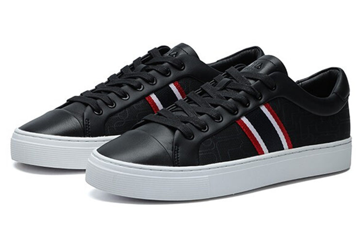 FILA 1911 Stripe Low Top Shoes Black/Red F12M124345FBK