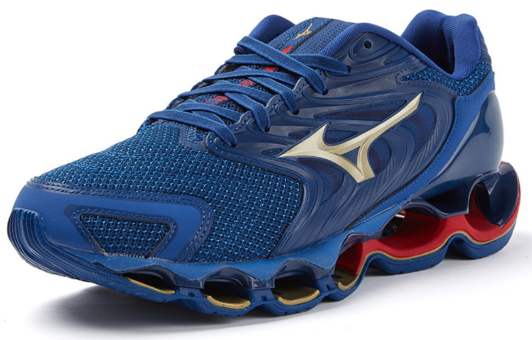 Mizuno Wave Prophecy 12S 'Dark Blue Gold Wine Red' J1GC234906