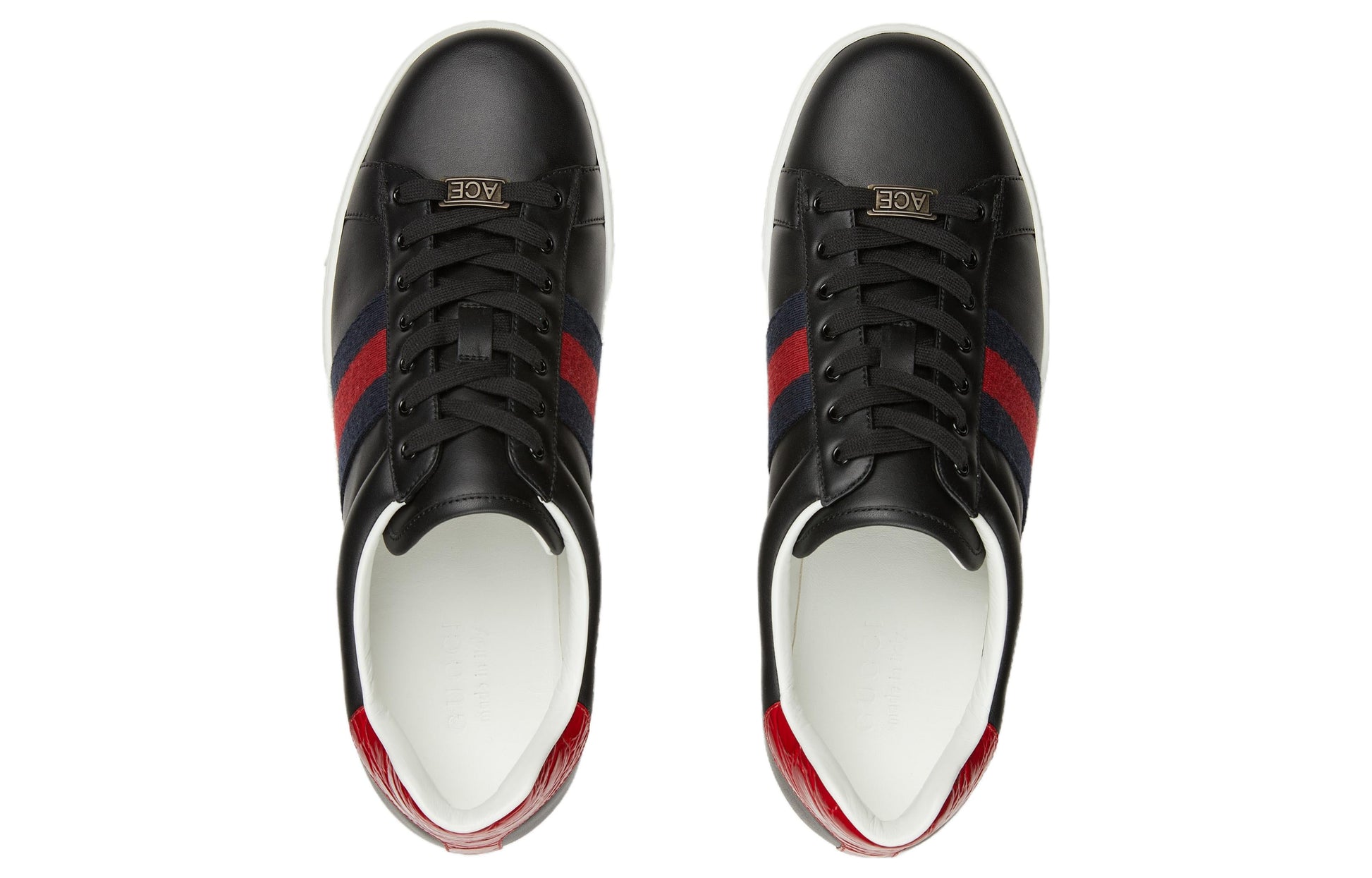Gucci Ace Low-Top Sneakers 'Black Red' 757892-AACAG-1096