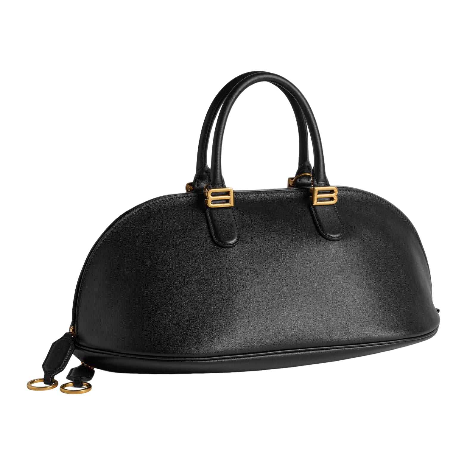 (WMNS) Balenciaga SS26 Bolero Bowling Bag Medium 'Black' 8680742ACJS1000