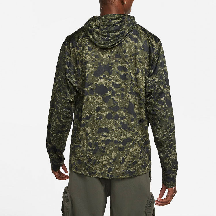 Men's Nike Logo Printing Loose Camouflage Green DH7217-355