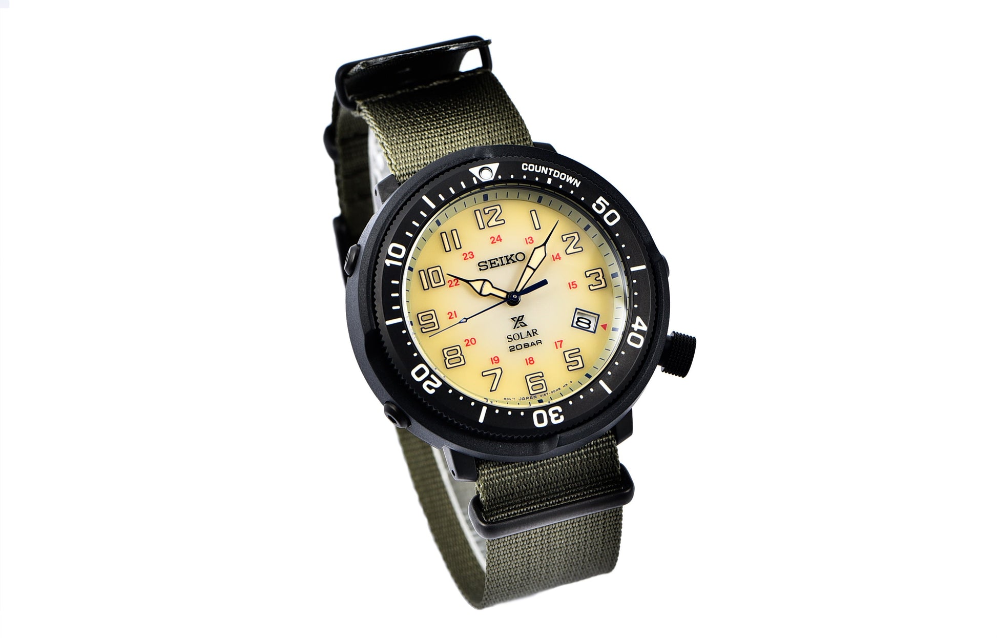 SEIKO Sports Solar Energy quartz Black Yellow SBDJ029J1