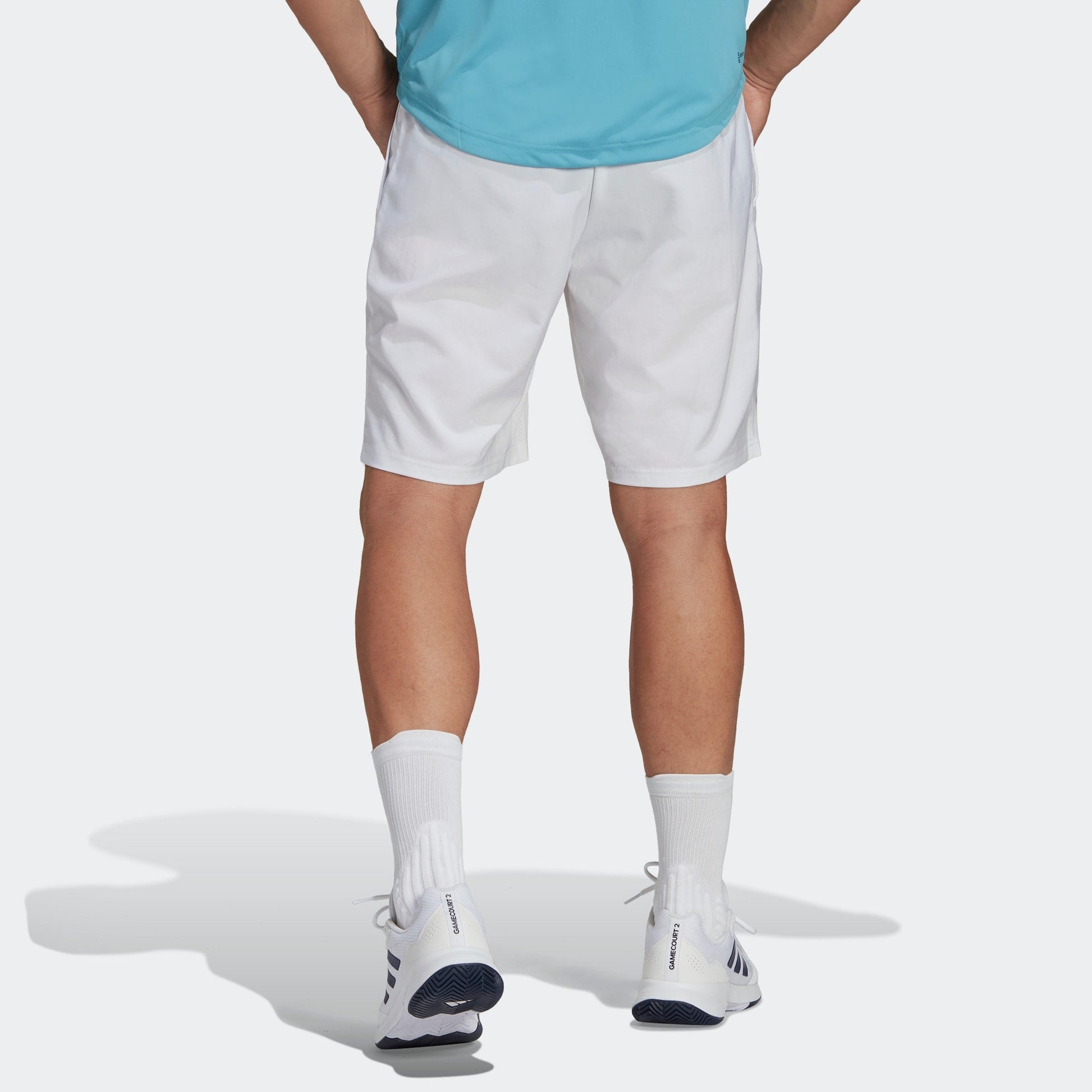 adidas Club 3-Stripes Tennis Shorts Asia Sizing 'White Black' HS3251