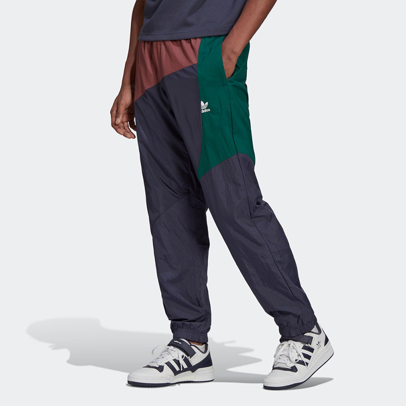 Men's adidas originals Bld Cb Tp Shadow Logo Splicing Bundle Feet Sports Pants/Trousers/Joggers Autumn Navy Blue HC4501