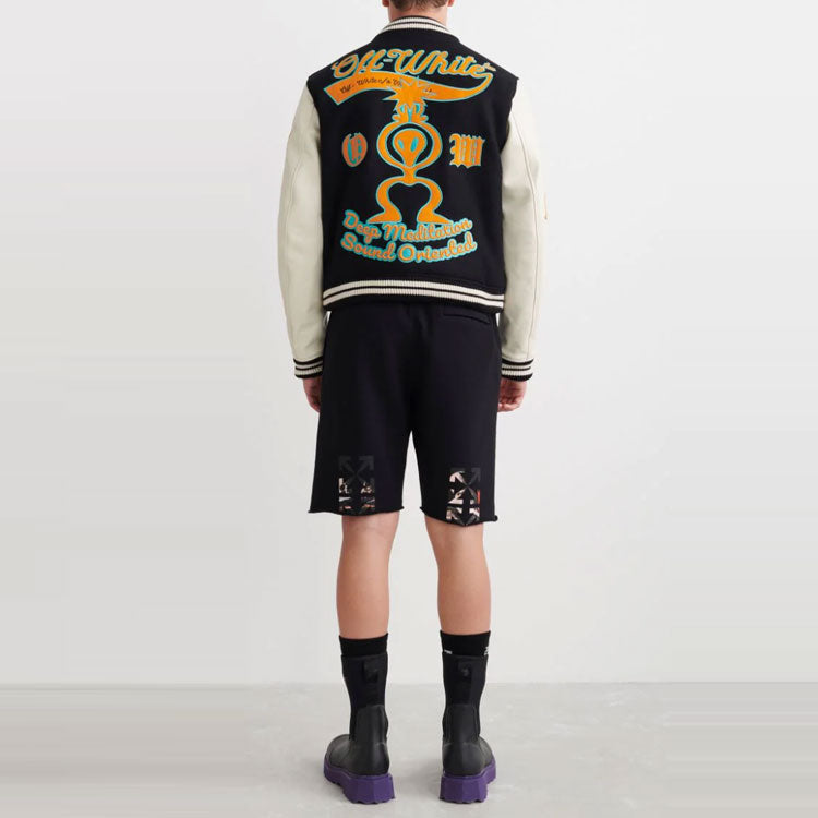 Off-White SS22 Straight Sports Shorts Version Black OMCI006C99FLE0061001