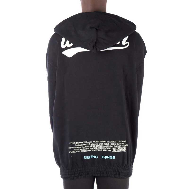 Off-White Printing Long Sleeves hooded Sports Slim Fit Version Black 0MBB009F171920561088