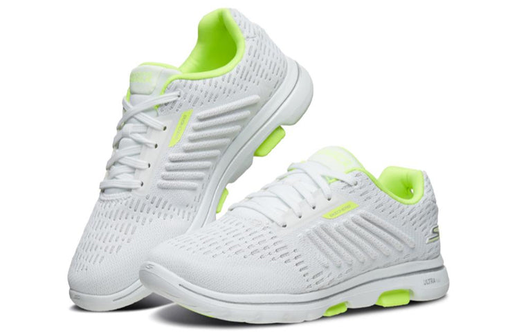 (WMNS) Skechers Go Walk 5 Sports Shoes White/Yellow 667110-WLM