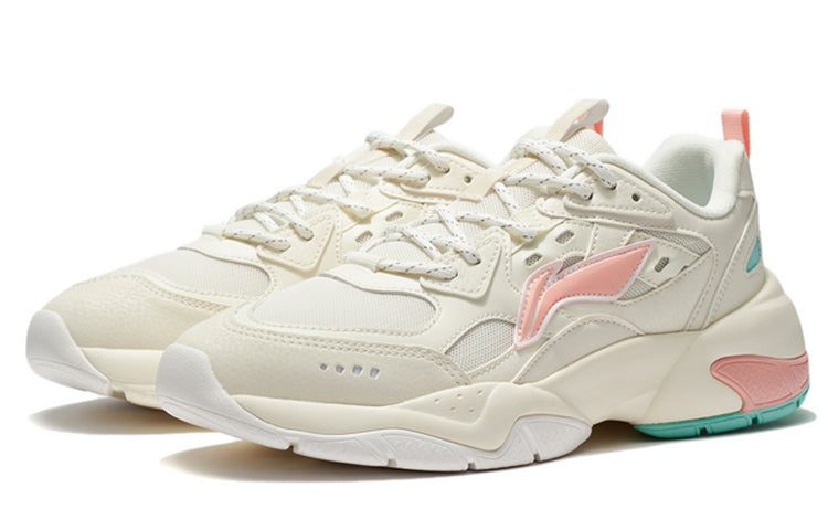 (WMNS) Li-Ning Sport Leisure Low 'Cream White Pink' AGCR478-1