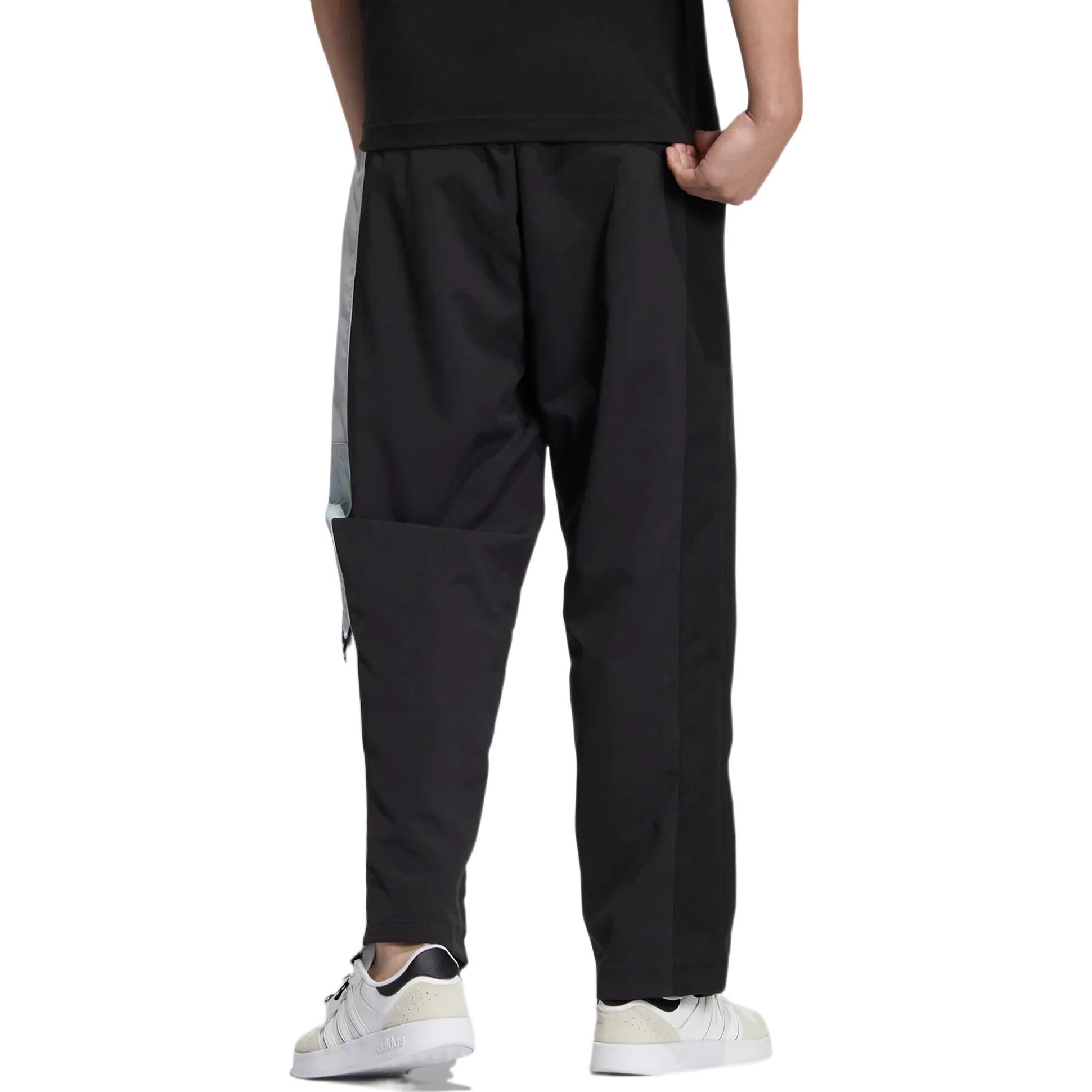 Men's adidas neo Splicing Elastic Waistband Straight Sports Pants/Trousers/Joggers Black HN4720