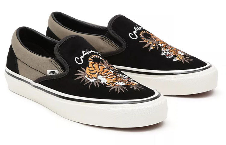 Vans Unisex Anaheim Factory Classic Slip-On 98 DX Sneakers Black/Yellow VN0A3JEX9R8