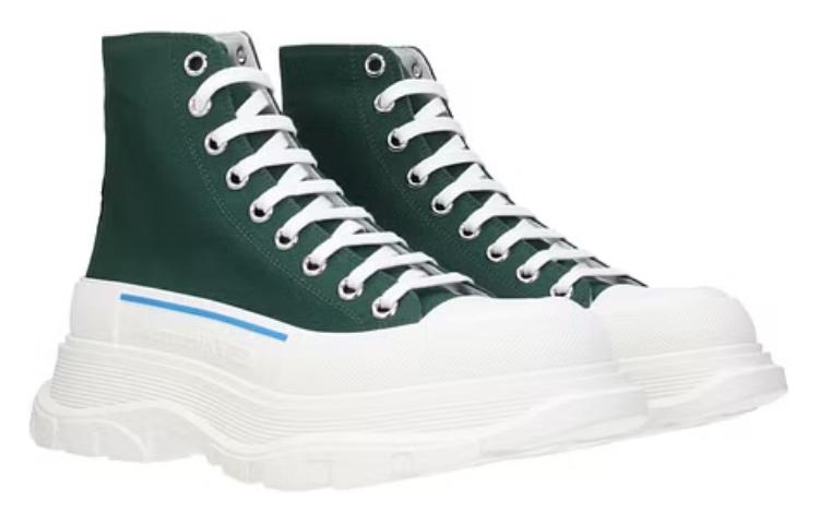 Alexander McQueen Tread Slick High-Top Sneakers 'Green White' 604254W4MV23135