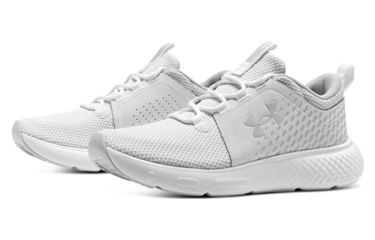 (WMNS) Under Armour Charged Decoy 'White Halo Grey' 3026685-100