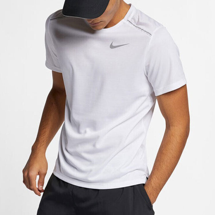 Nike DRI-FIT Quick Dry Reflective Casual Sports Running White CU0327-100
