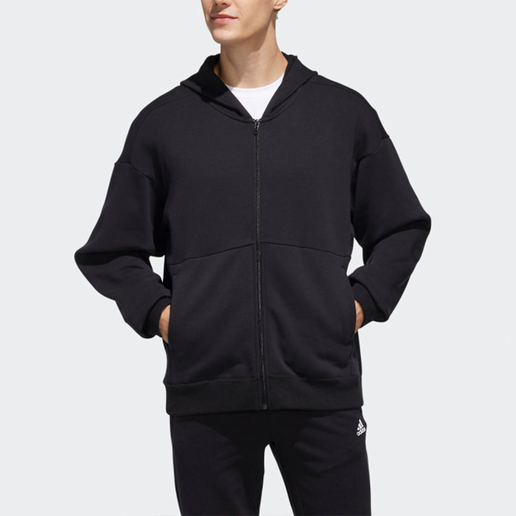 adidas M S2s Swt Fzhd Sports Hooded Jacket Black ED2008