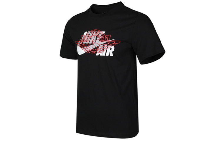 Air Jordan Air Wings Round-neck Short-sleeve Tee Men Black CU1980-010