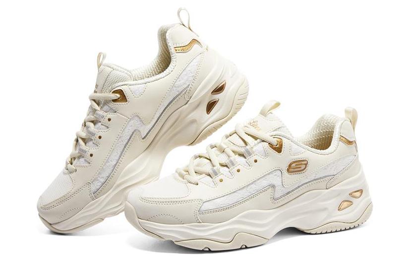 (WMNS) Skechers D'lites 4.0 'White Gold' 896147-OFWT