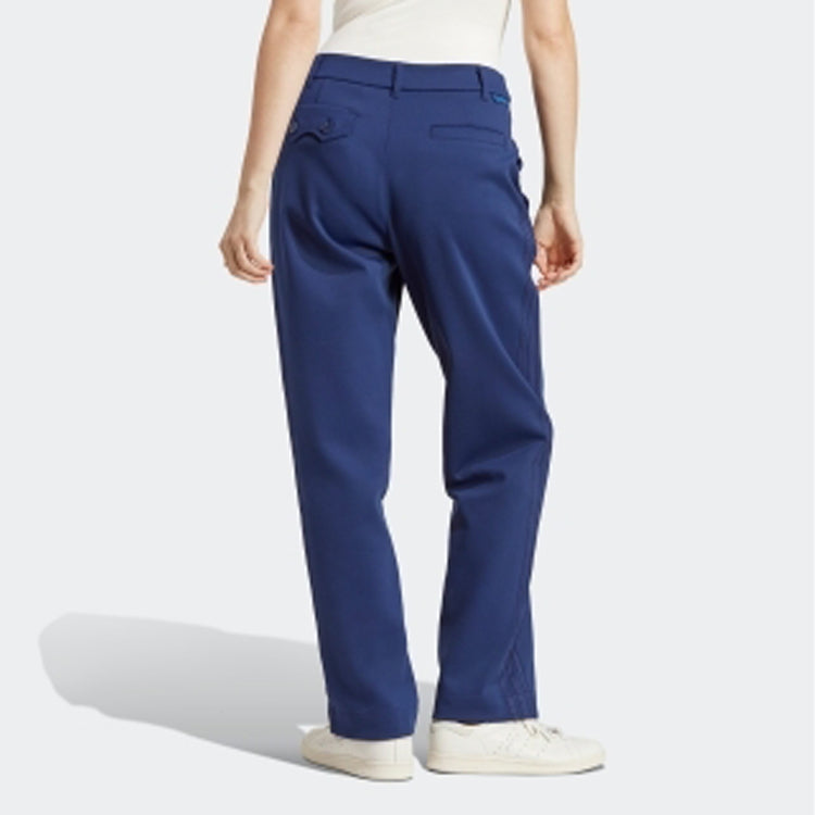 (WMNS) adidas Blue Version Club High-Waisted Pants 'Navy' IB5877