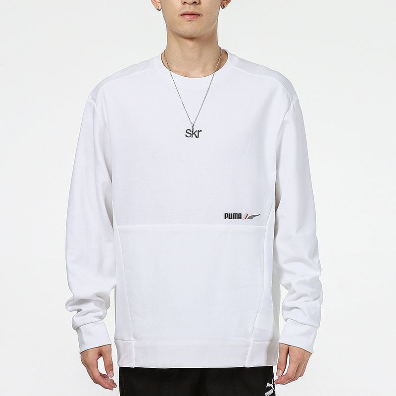 PUMA Training Sports Breathable Round Neck Pullover White 846532-02