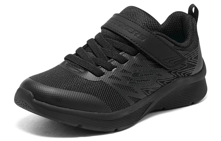 (GS) Skechers Microspec - Never Late 'Core Black' 302617L-BBK