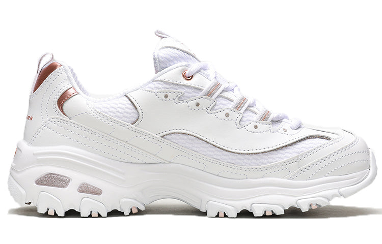 (WMNS) Skechers D'Lites Copper Divine Low-Top Daddy Shoes Creamy 13145-WTRG