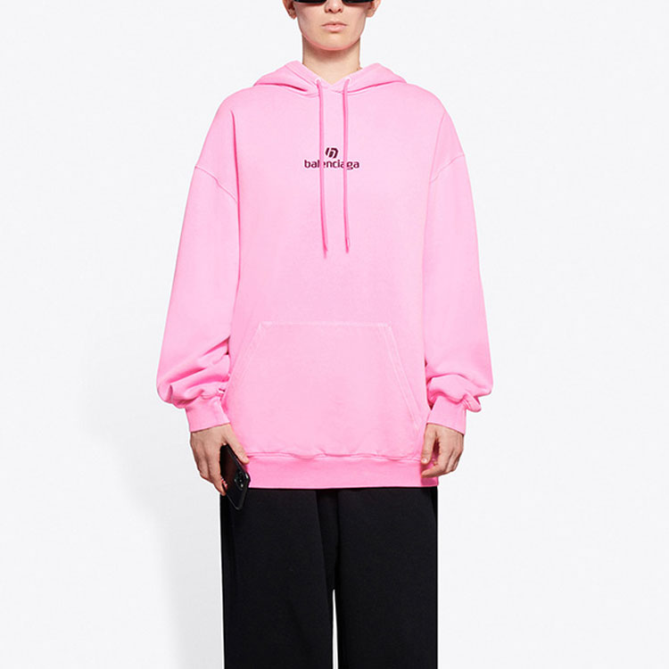 (WMNS) Balenciaga Sponsor Hoodie Pink Red 578135TJVE15764