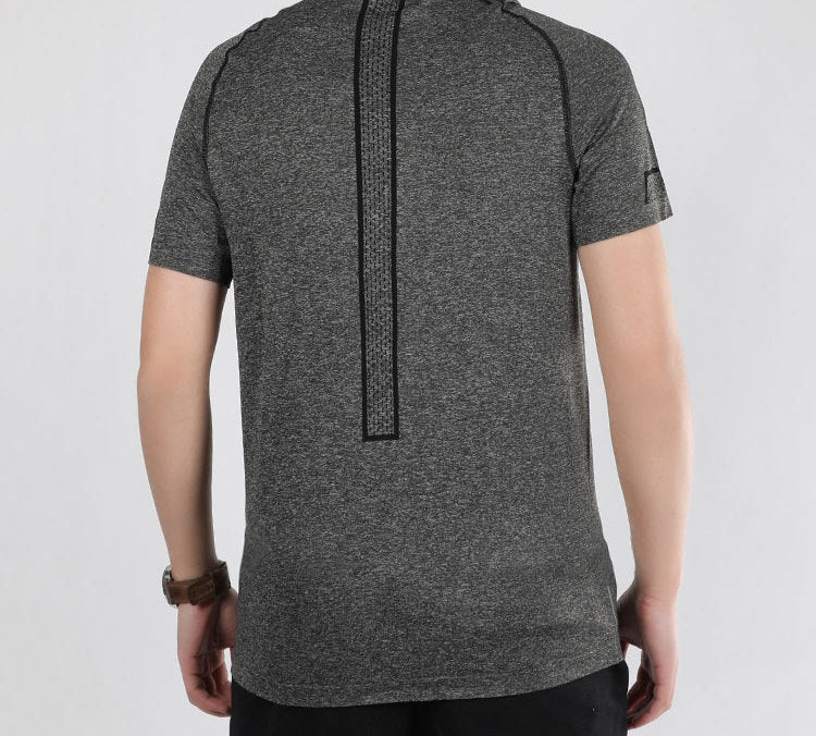 PUMA Breathable Round Neck Short Sleeve Gray 517319-01