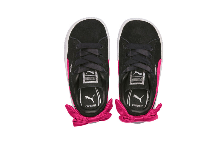 (PS) PUMA Suede Bow AC Sneakers Black/Pink/White 367318-04