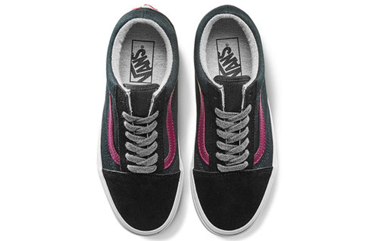 Vans Jersey Lace Old Skool Shoes Black/Red VN0A38G1UNI