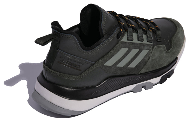 adidas Terrex Hikster Leather Shoes 'Black Green' FX4663