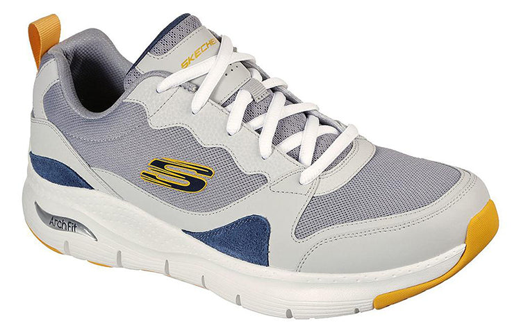 Skechers Arch Fit Sport 'White Gray Yellow' 232204-GYMT