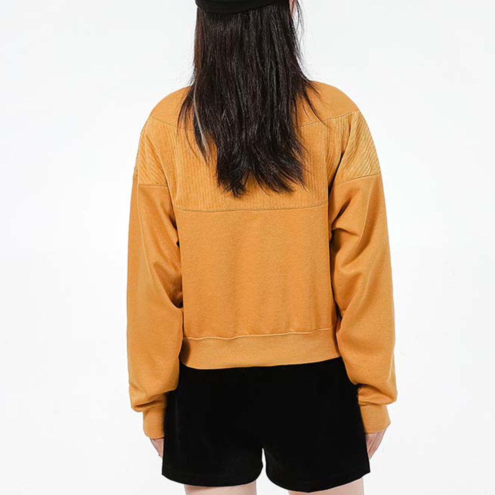 (WMNS) Nike As Nike Sportswear Hrtg Crew Velour Plus Fleece Round-neck Swea Orange CZ1877-712